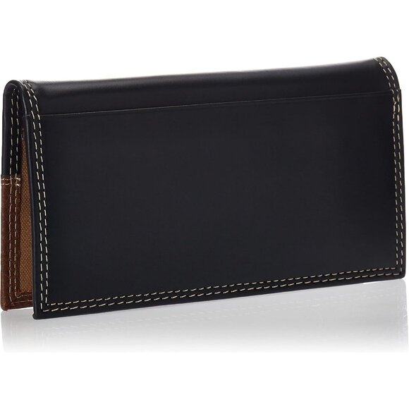 ✨Men's Brown Timberland Pro Smooth Leather Long Bifold Rodeo Slim fold Wallet - Picture 2 of 5